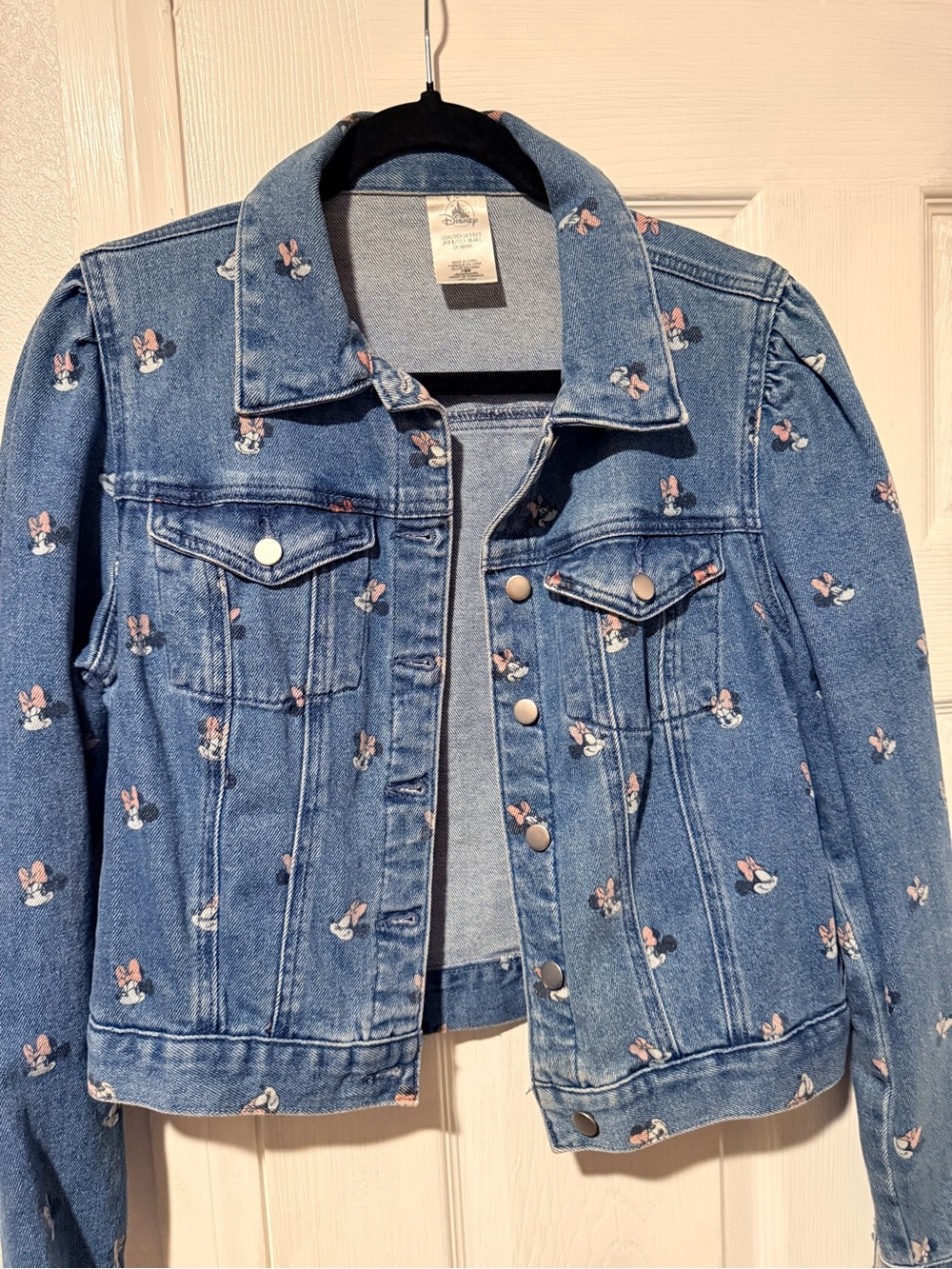 Disney Denim Jacket with Pink Minnie Embroidery - Blue